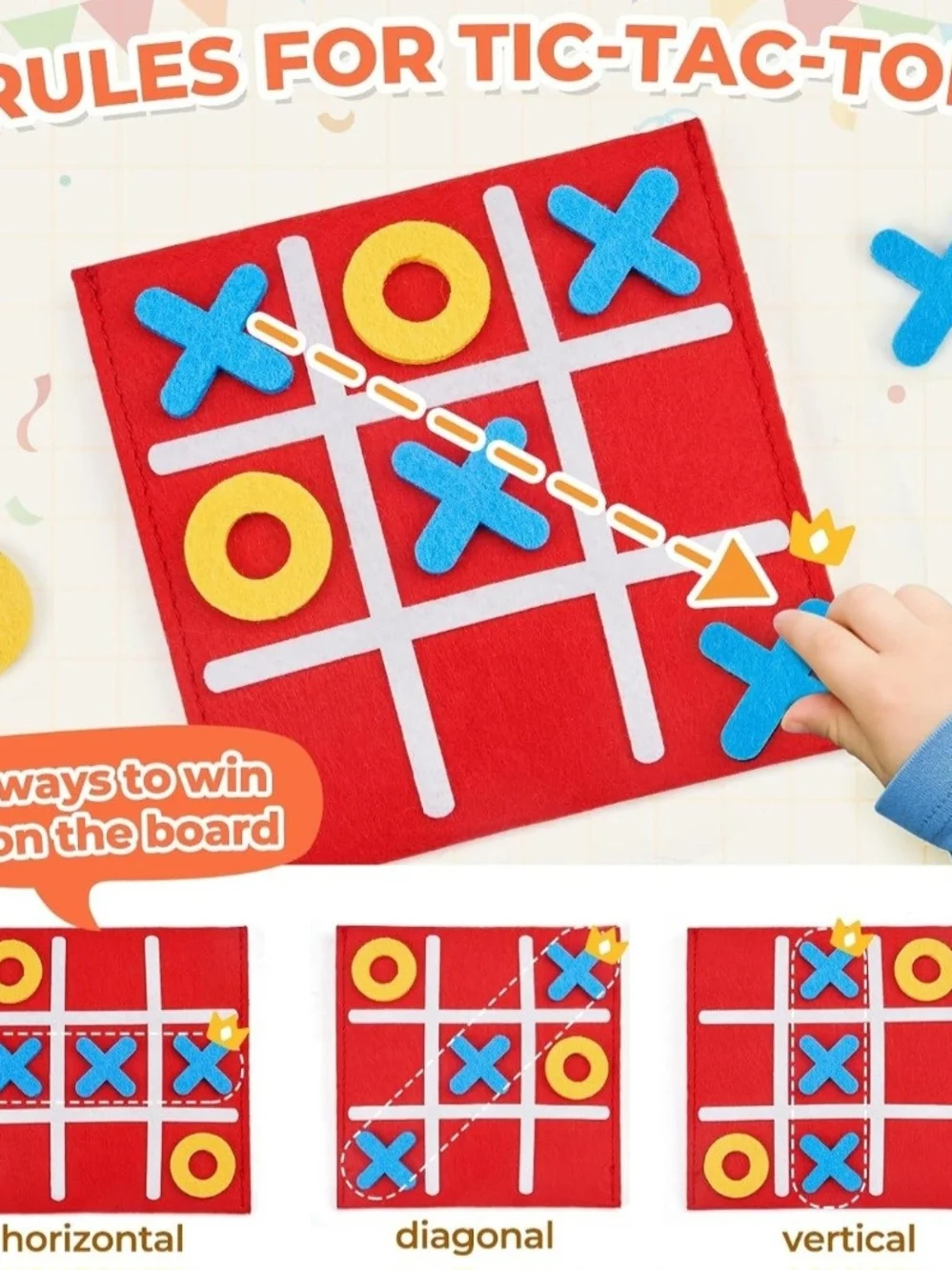 12 Pack Tic Tac Toe Games - Kids Toy